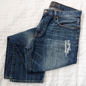 American Eagle Original Straight Jeans, Dark Blue, 32/30